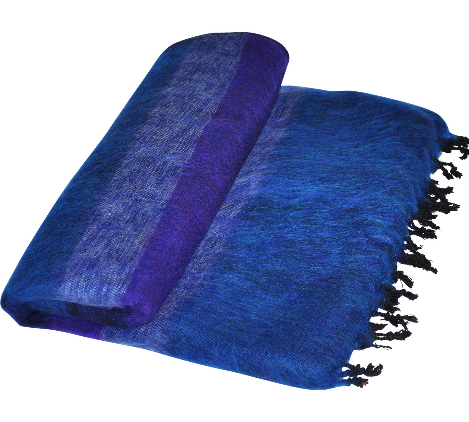 Luidspreker Tegenslag Zelfrespect Plaid Jeans Blauw | handgemaakt | Nepal | online kopen | shawls4you.nl