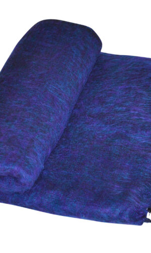Yoga Plaid blauw paars van yak wol - online bestellen ( Shawls4You