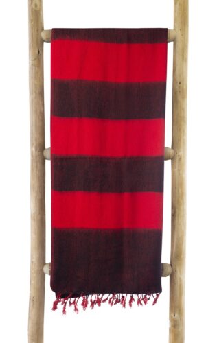 Omslagdoek sjaal rood gestreept. Omslagdoek online kopen