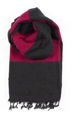 Omslagdoek sjaal Bordeaux gestreept. Omslagdoek online kopen